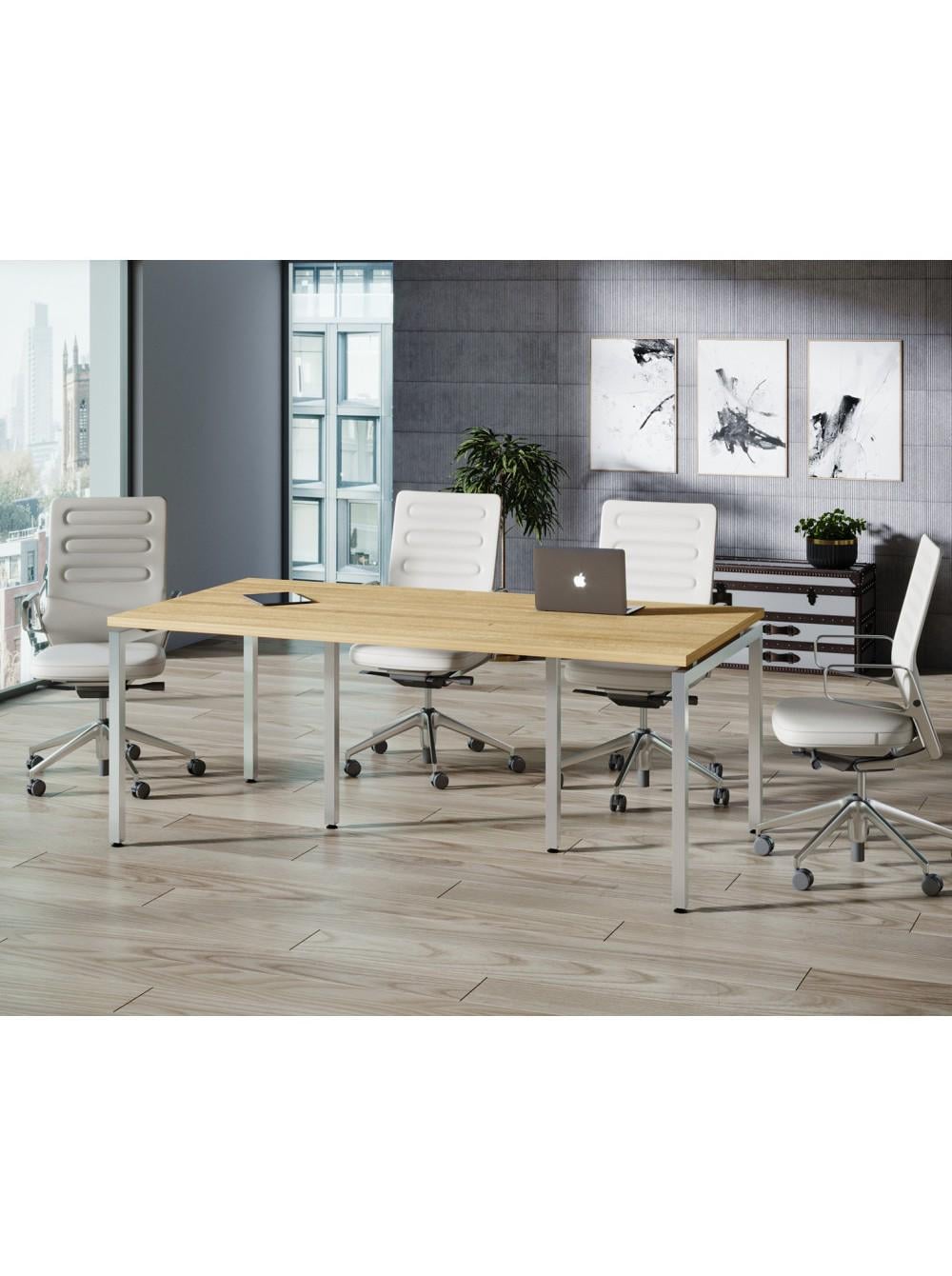 Стол офисный для переговоров MSM Q-200 Loft Design Дуб Сонома