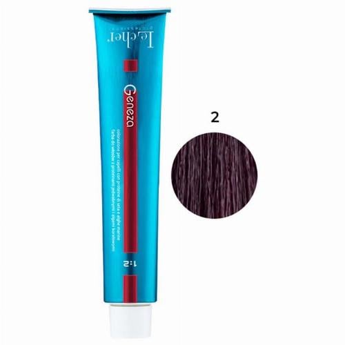 Крем-фарба для волосся професійна стійка аміачна Le Cher Geneza 100 мл 2 (2N) з протеїнами шовку (2502427917)