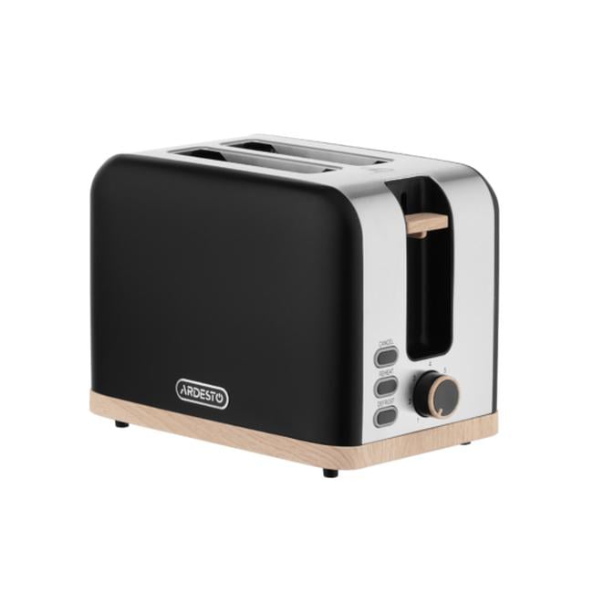 Тостер Ardesto T-F420BWD 800 Вт 2 слоти Чорний (2385899789)