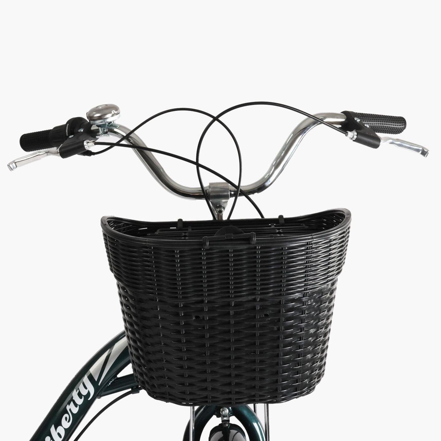 Велосипед городской Corso Liberty с корзиной и багажником рама 20"/28" Зеленый - фото 4 Велосипед городской Corso Liberty с корзиной и багажником рама 20"/28" Зеленый - фото 4