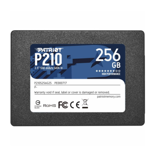 SSD-диск Patriot P210 SATAIII 3D QLC P210S256G25 560531 256 Gb 2,5" (560531)