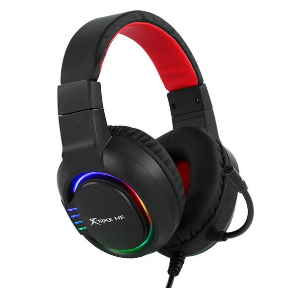 Наушники игровые Xtrike ME Gaming RGB Backlight GH-405 3,5 мм/USB с микрофоном и LED RGB подсветкой проводные Black (48690) - фото 3 Наушники игровые Xtrike ME Gaming RGB Backlight GH-405 3,5 мм/USB с микрофоном и LED RGB подсветкой проводные Black (48690) - фото 3