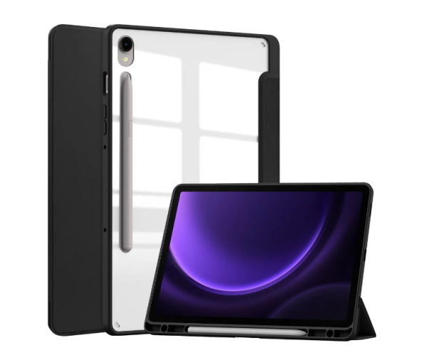 Чехол-книжка Glass Magnet Flip Cover для Samsung Tab S9 Чорний