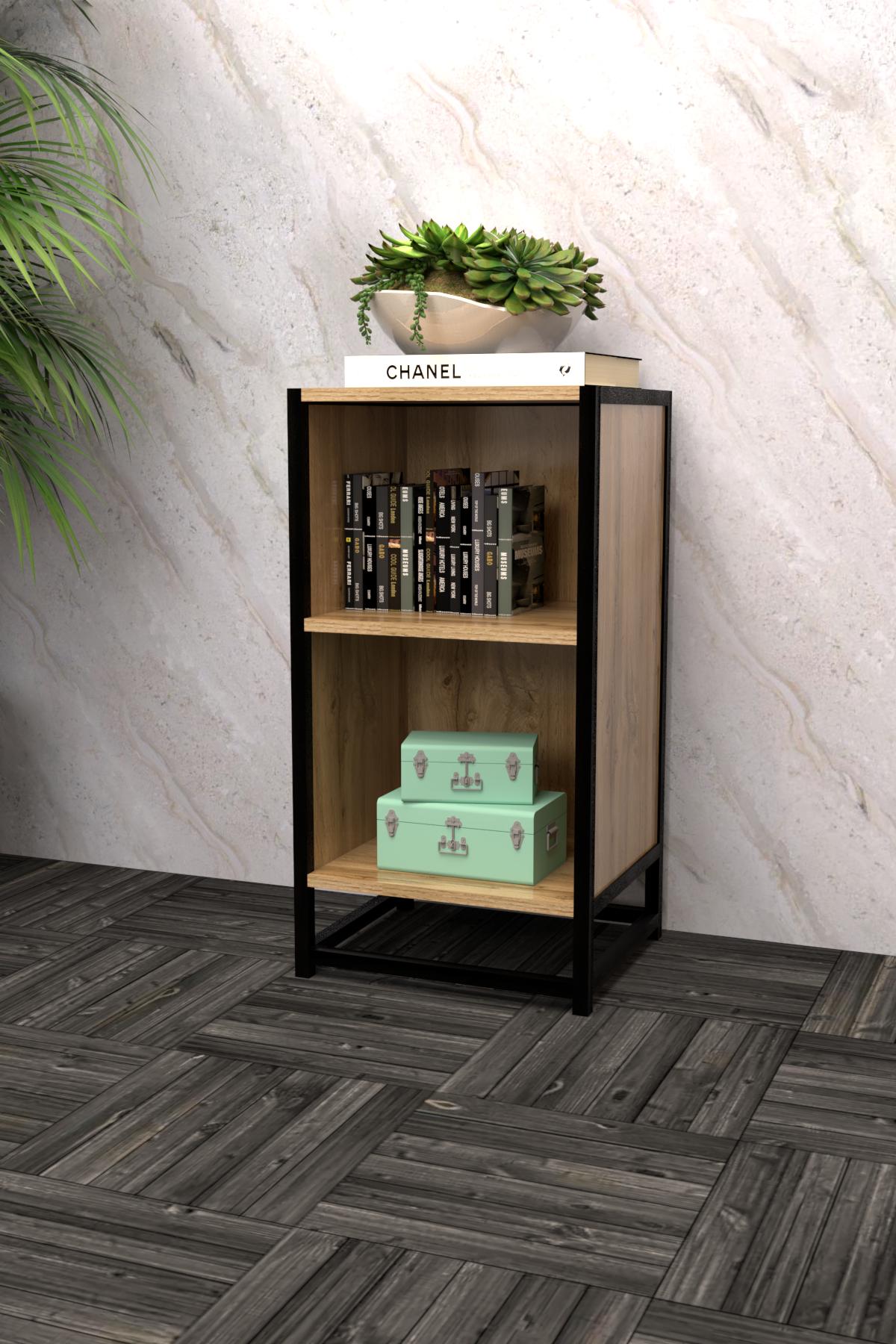 Тумба-стеллаж EcoLoft Виллананова DSP-1275-1 в стиле лофт Дуб Аппалачи (29871653) - фото 3 Тумба-стеллаж EcoLoft Виллананова DSP-1275-1 в стиле лофт Дуб Аппалачи (29871653) - фото 3