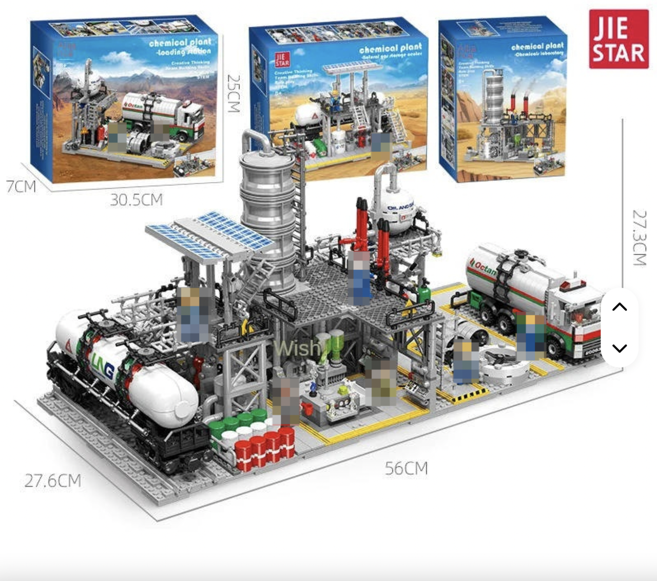 Конструктор Jie Star Бензовоз із паливною станцією 721 деталь (KO-14) - фото 5 Конструктор Jie Star Бензовоз із паливною станцією 721 деталь (KO-14) - фото 5