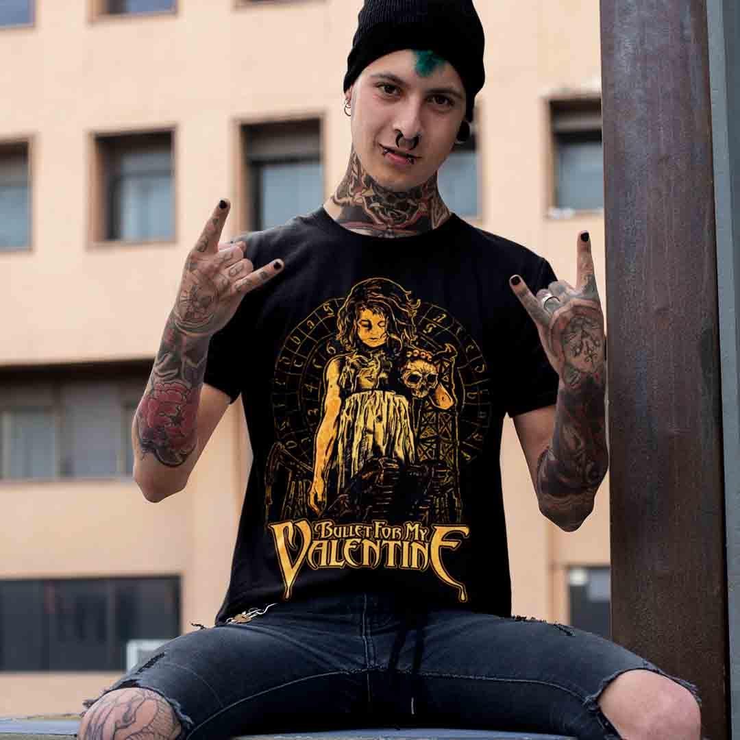 Футболка мужская Bullet For My Valentine Girl with the Skull XL Черный (00000006959)