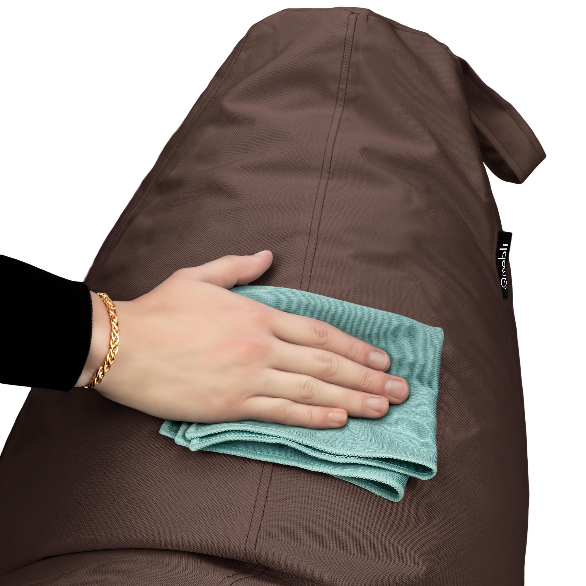 Кресло-мешок Студия Комфорта Груша оксфорд флекс 150х100 см Коричневый (9012313) - фото 8