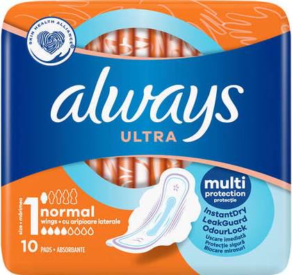 Гігієнічні прокладки Always Ultra Normal (Розмір 1) 10 шт - фото 1