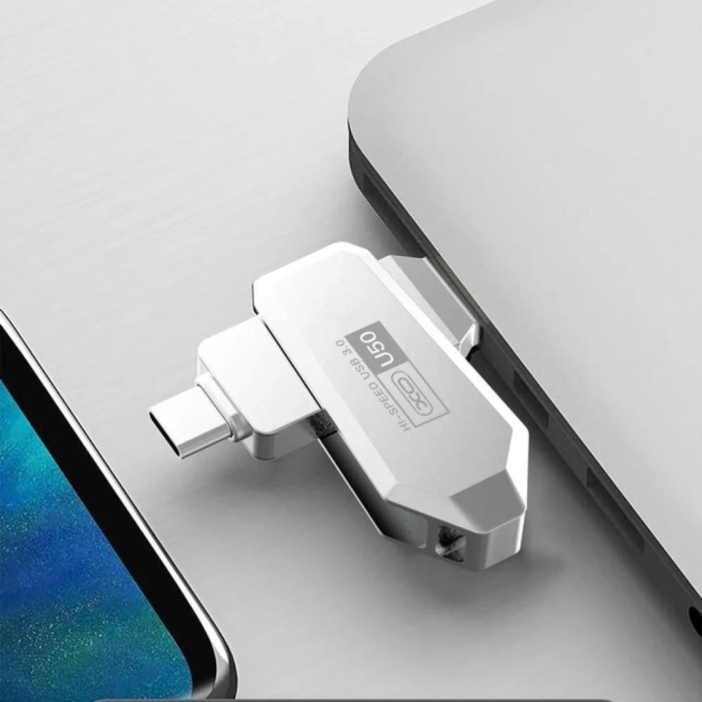 Флеш-память Xo U50 USB-Type-C 3.0 128 GB (MAW-44129_685) - фото 2 Флеш-память Xo U50 USB-Type-C 3.0 128 GB (MAW-44129_685) - фото 2