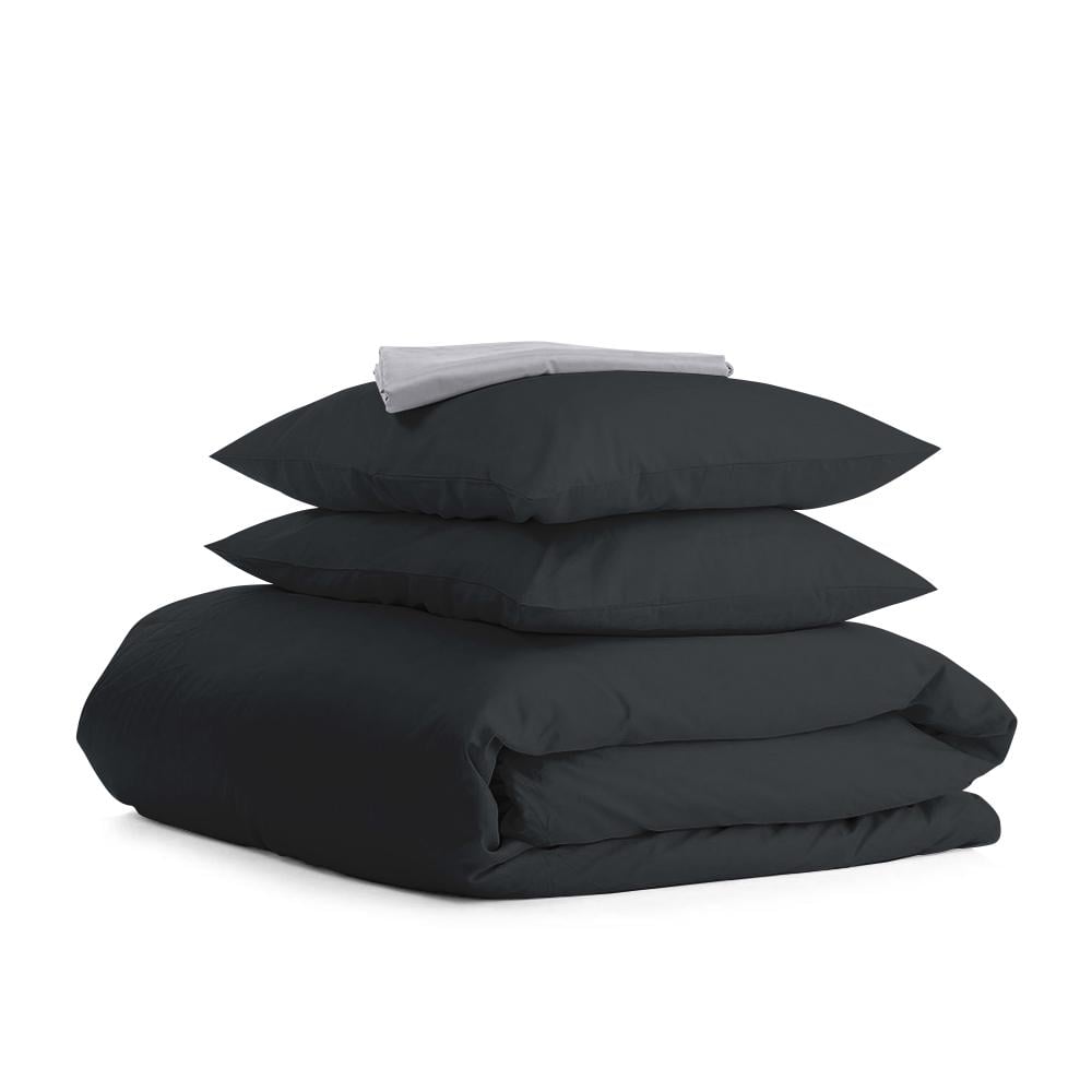Комплект евро постельного белья Cosas Ranfors Black Grey 200х220 см (4822052034361)