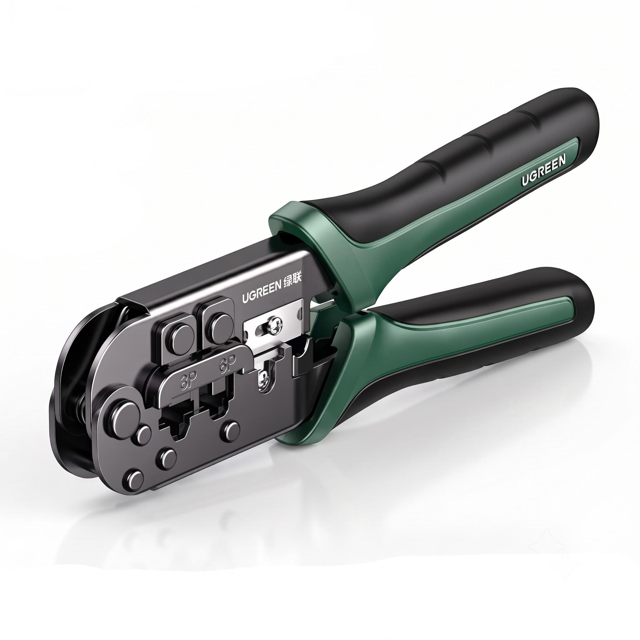 Кримпер UGREEN NW168 мм 8P/6P с резкой кабеля лезвия SK5 Черный (10952)