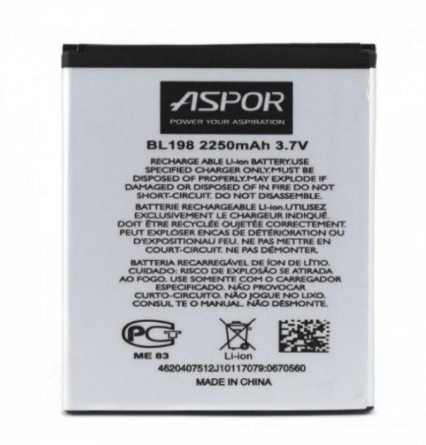 Аккумулятор Aspor для Lenovo BL-198 A620t/A830/A850/S8/S860E/S880/S890/S898t (1860523134)