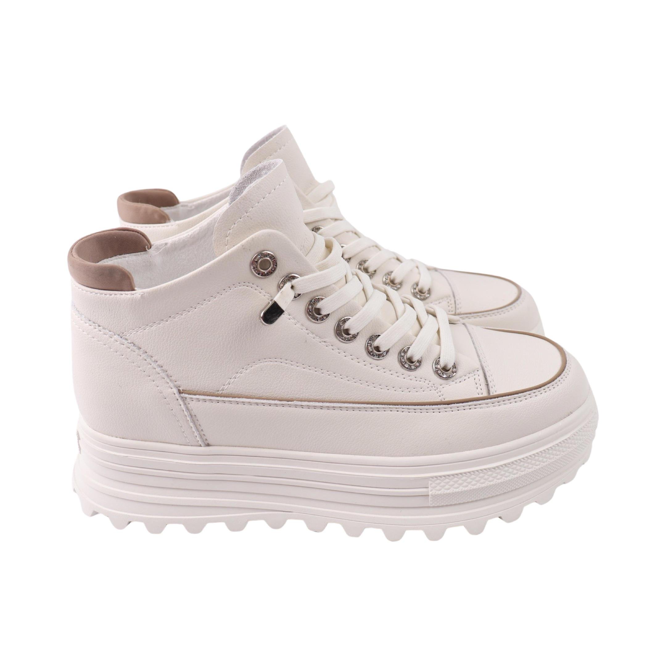 Ботинки женские Berisstini натуральная кожа р. 39 Молочный (231-24DHS)