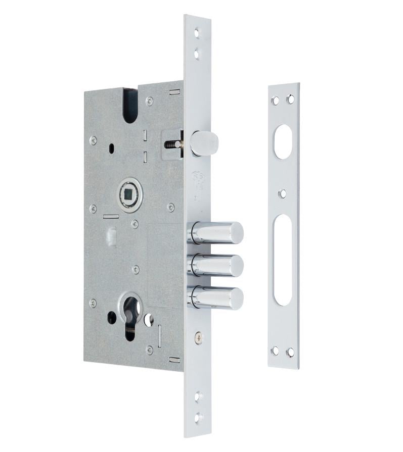 Замок врезной Mul-T-Lock DIN 354 M NC с соответствующей планкой (1705781693)