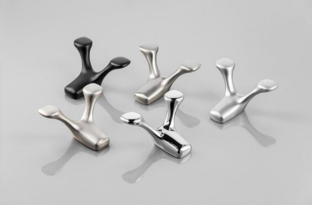 Гачок для одягу настінний GTV TOLED В0 металевий 79х58,5х38 мм Алюміній (24788704) - фото 2