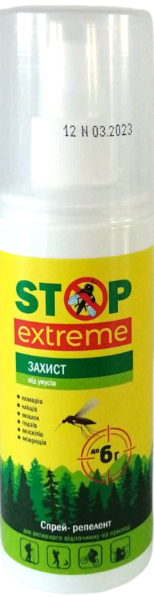 Лосьон от комаров и клещей Stop Extreme 100 мл