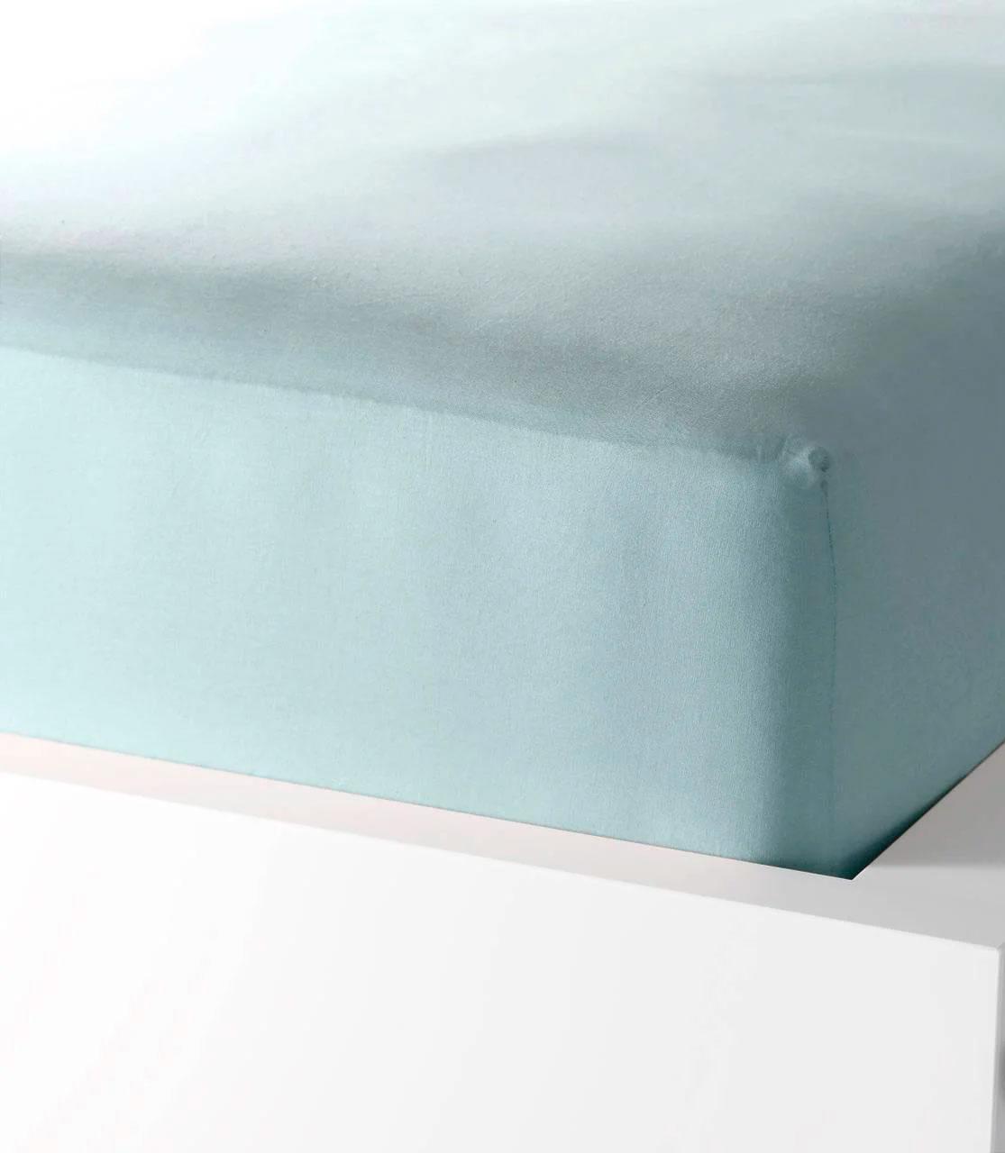 Простынь на резинке В0007 180х200 см Голубой (122252)