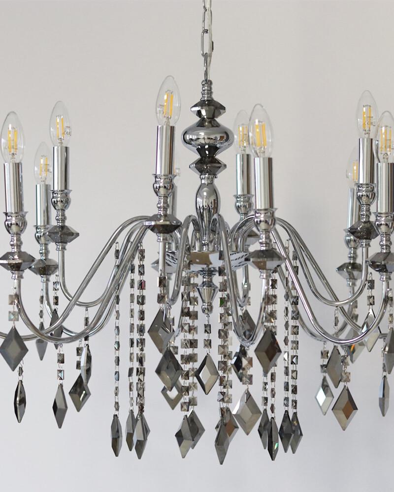 Люстра Edlin PL2417-12 Vanessa E14 12x12W IP20 Хром (32205348) - фото 3