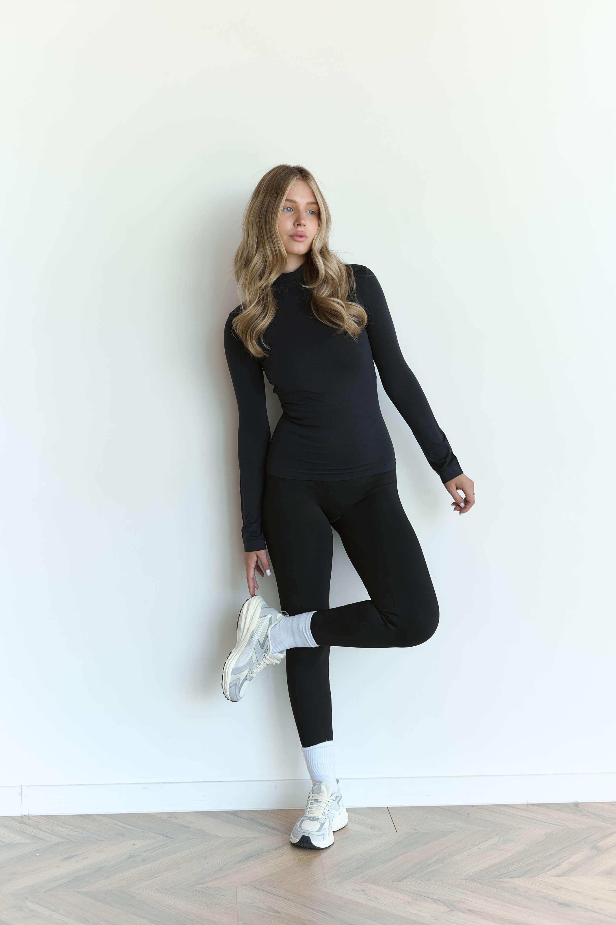 Легінси безшовні на хутрі L/2XL Чорний (901012) - фото 2