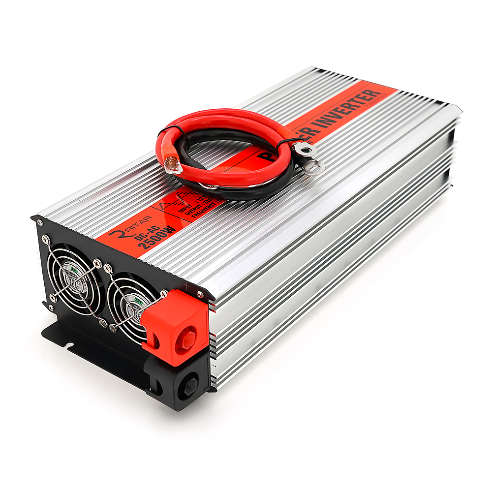 Інвертор напруги Ritar RSX-2500 з апроксимованою синусоїдою 12/220V 2500W (26617944) - фото 2 Інвертор напруги Ritar RSX-2500 з апроксимованою синусоїдою 12/220V 2500W (26617944) - фото 2