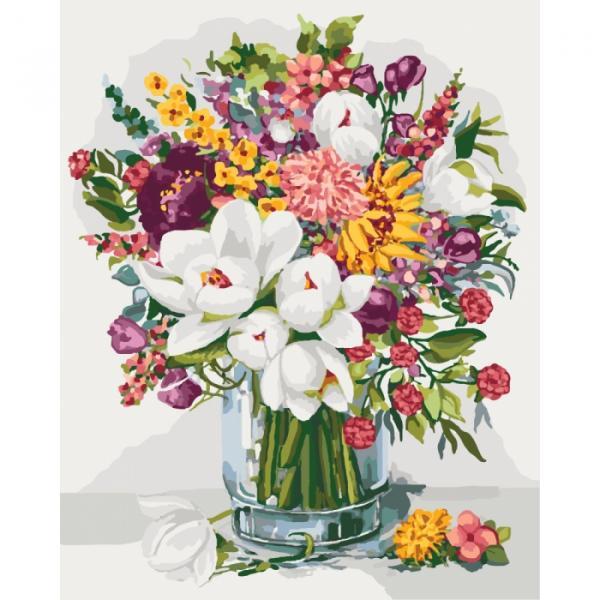 Набор для росписи по номерам Идейка Букеты Аромат лета 40х50 см (КНО3018-mt)