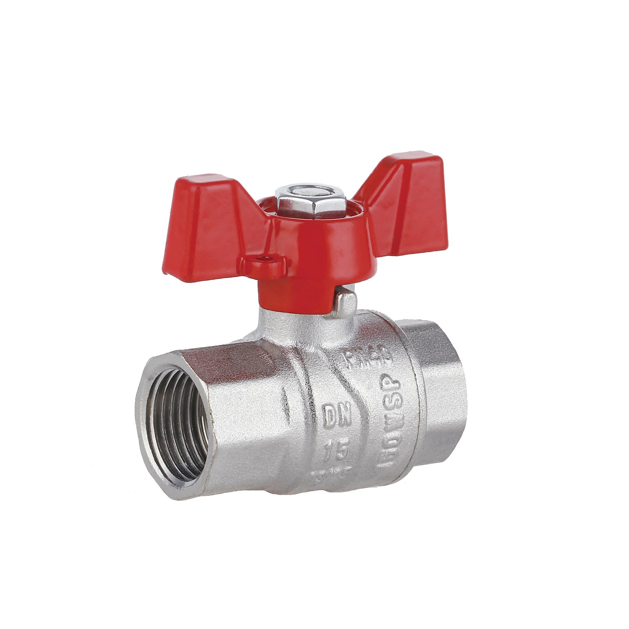 Кран шаровой Thermo Alliance Forte 1/2" ВР для воды бабочка (SF602W15)