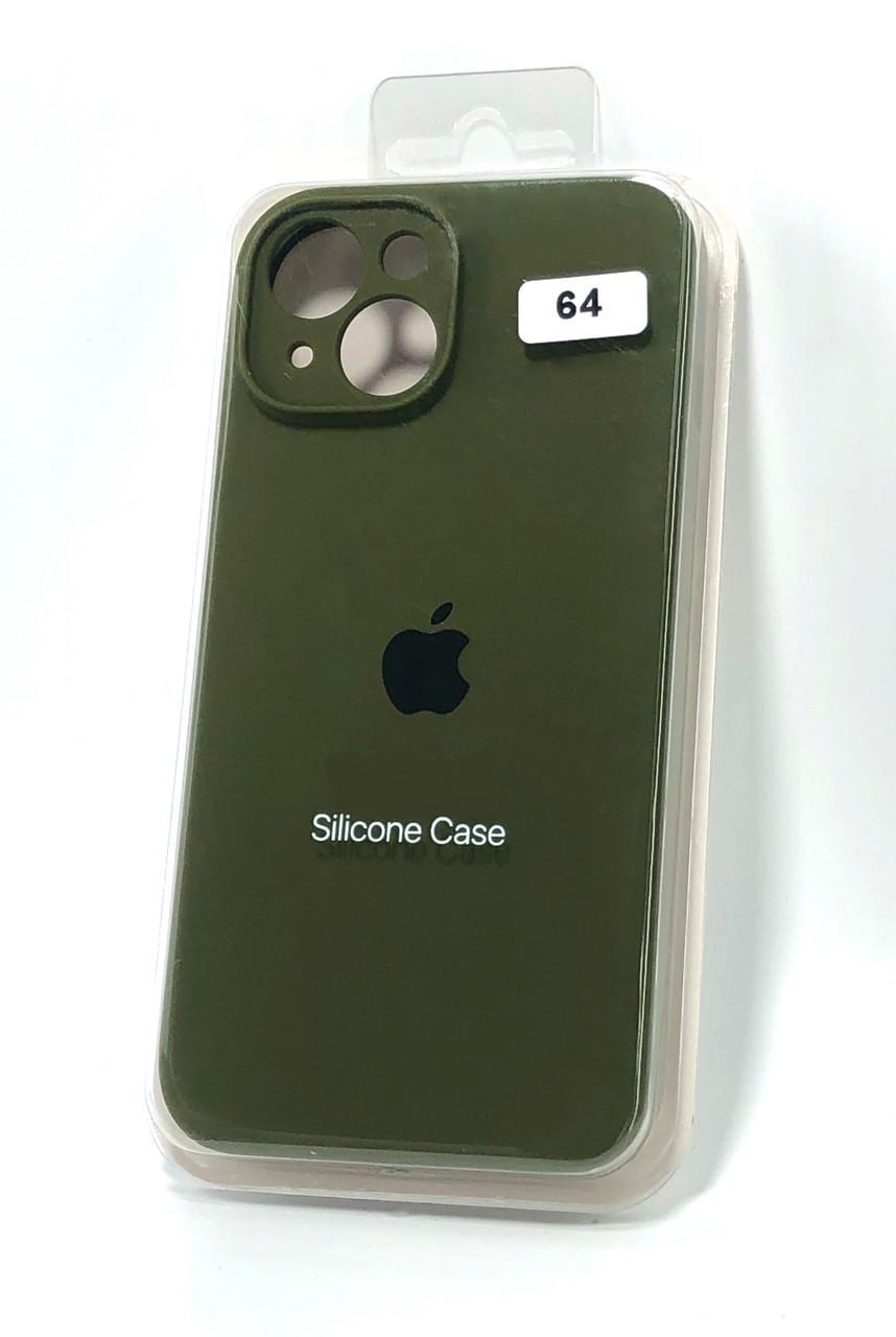 Чехол для телефона iPhone 13mini Silicone Case FULL Camera №64 olive green