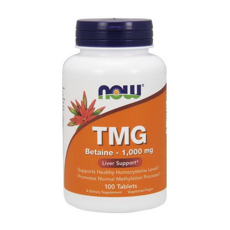 Бетаин триметилглицин NOW T mg Betaine 1000 mg 100 табл.