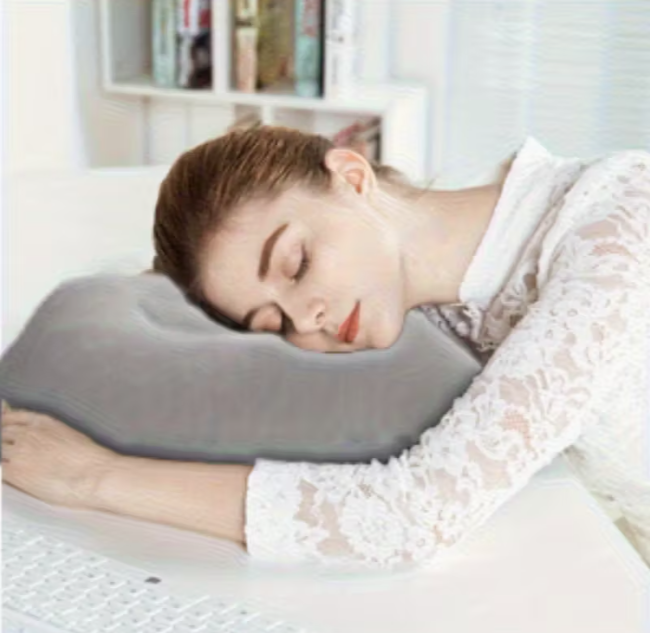 Подушка надувна для кемпінгу і в дорогу Синій (1401/2) - фото 9