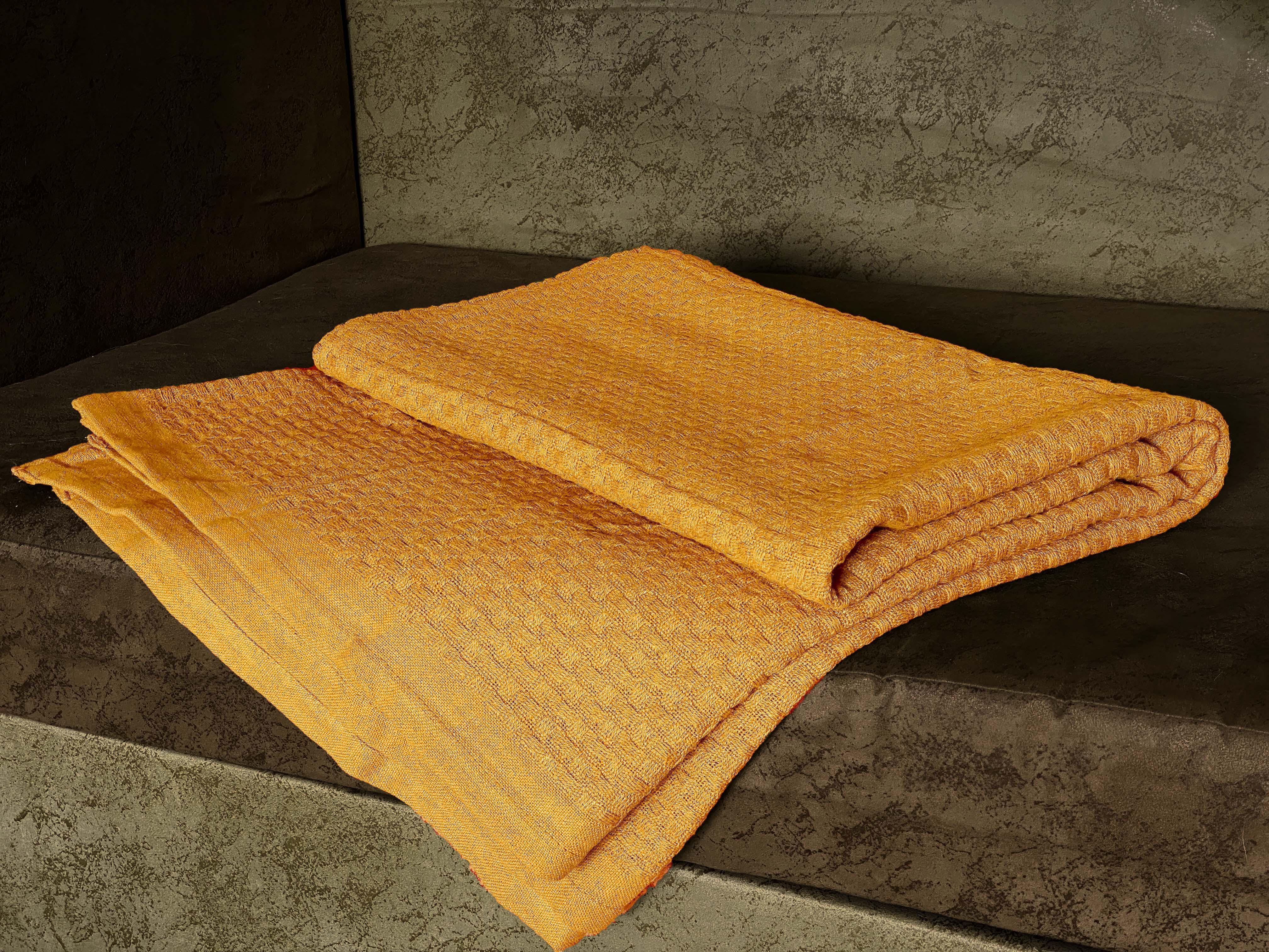 Плед ZASTELLI Матис хлопок Песочный 150х210см