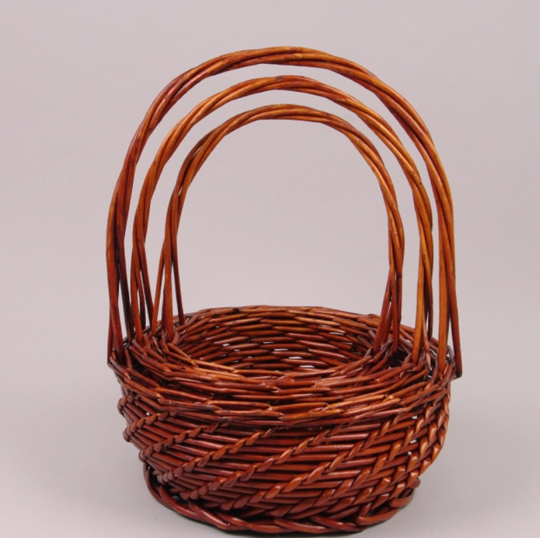 Комплект корзин из лозы 3 шт. (45361)