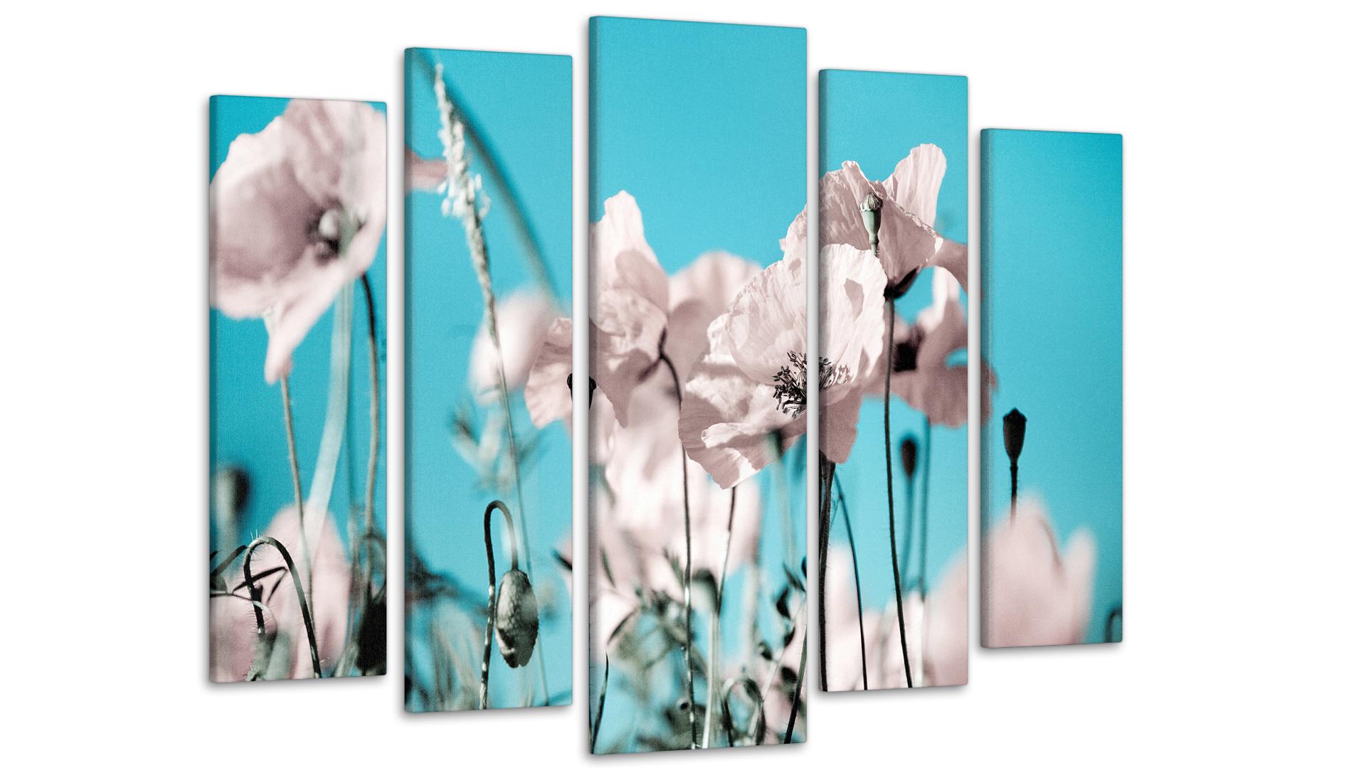 Модульная картина Цветы Маки 80х118 см (Art-17_5)