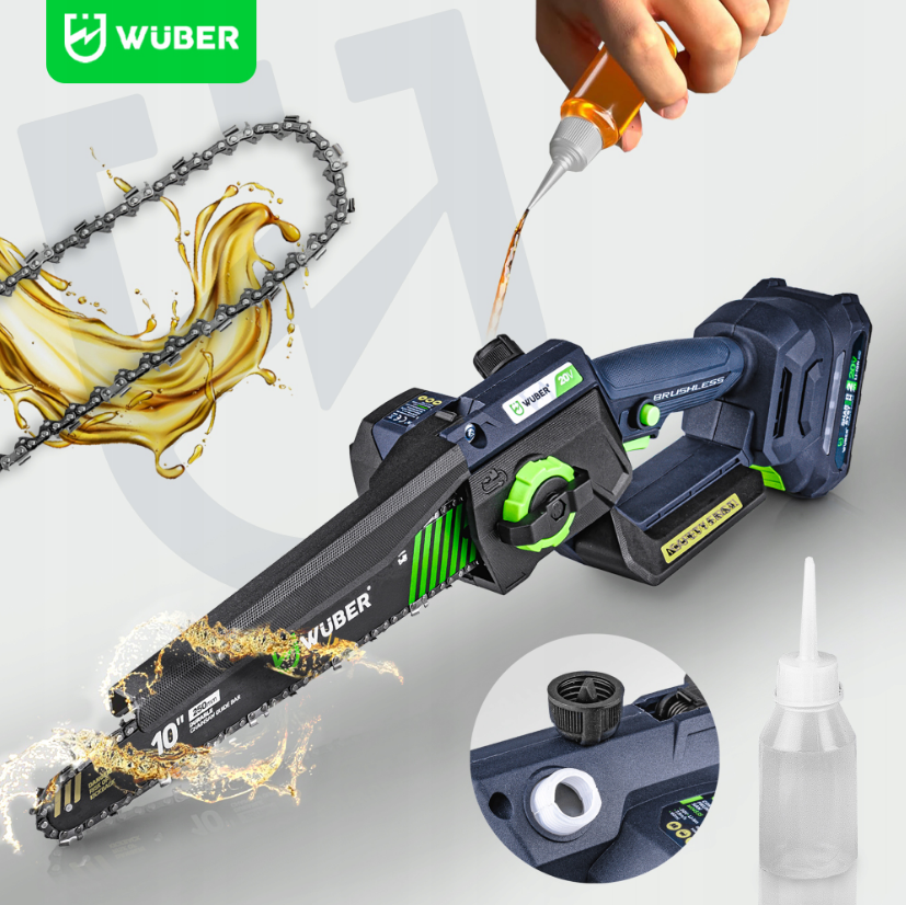 Пила аккумуляторная цепная Wuber 2 аккумулятора 2Ач 20В/2 шины - фото 5