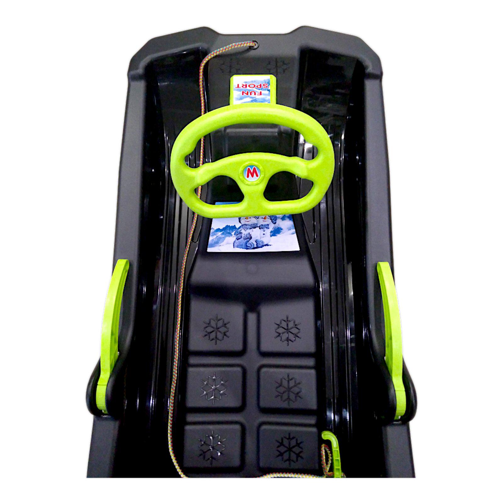 Санки з кермом Marmat Niko Чорний (15927) - фото 2 Санки з кермом Marmat Niko Чорний (15927) - фото 2