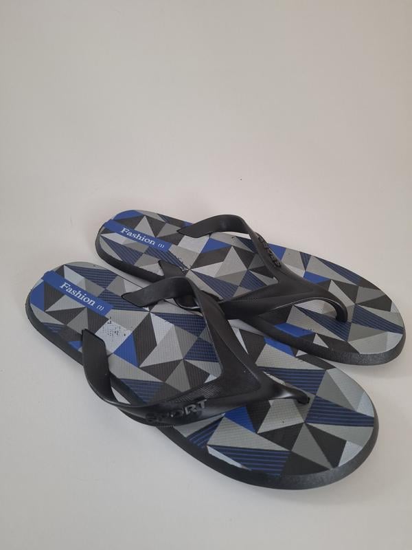 Шльопанці-в'єтнамки чоловічі df-shoes резинові р. 44/27 см Чорний (35716244) Шльопанці-в'єтнамки чоловічі df-shoes резинові р. 44/27 см Чорний (35716244)