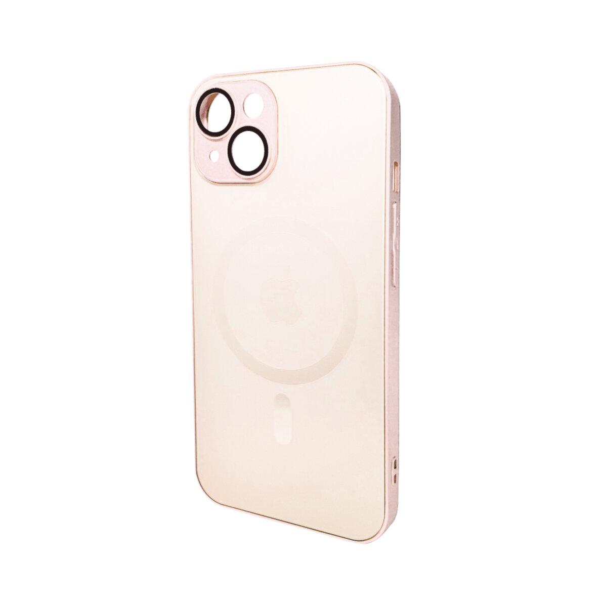 Протиударний чохол для Apple iPhone 14 AG Glass Matt Frame Color MagSafe / Chanel Pink