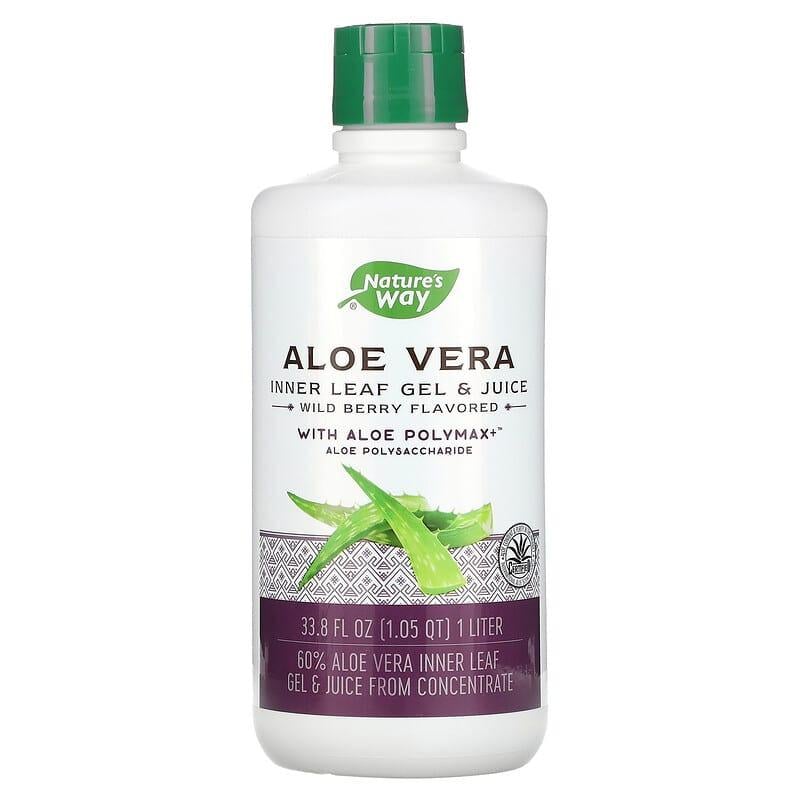 Алое Вера Nature's Way Aloe Vera гель и сок из листьев 1 л