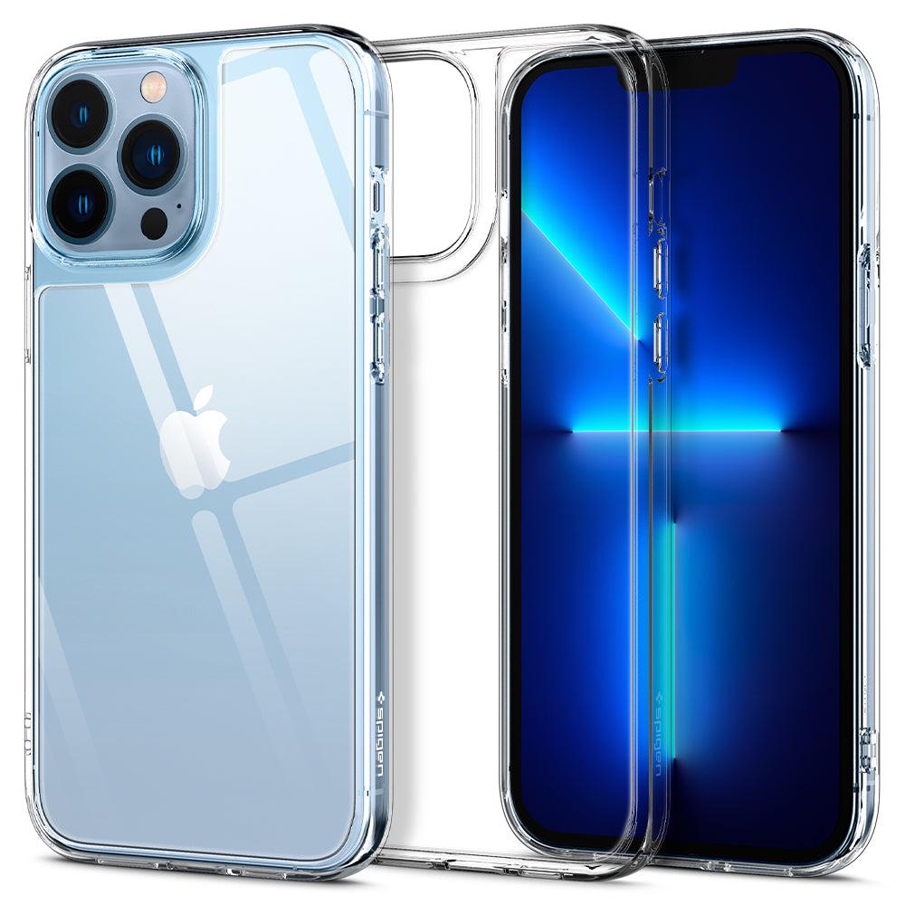 Чехол прозрачный противоударный Spigen Quartz Hybrid ACS03214 для Iphone 13 Pro Max (6.7") Crystal Clear