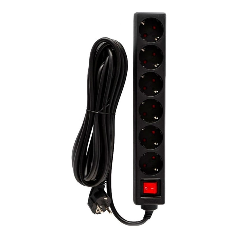 Мережевий фільтр-подовжувач Logan SFB6-3 6 розеток 3 м Black (28690350) - фото 7 Мережевий фільтр-подовжувач Logan SFB6-3 6 розеток 3 м Black (28690350) - фото 7