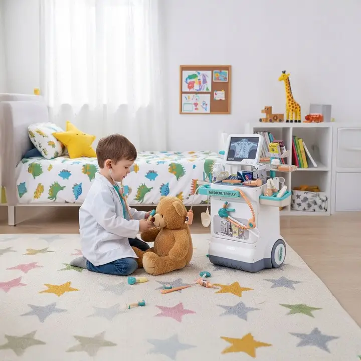 Набір доктора Iso Trade 26544 візок XXL ЕКГ 26 пр. (26544) - фото 7