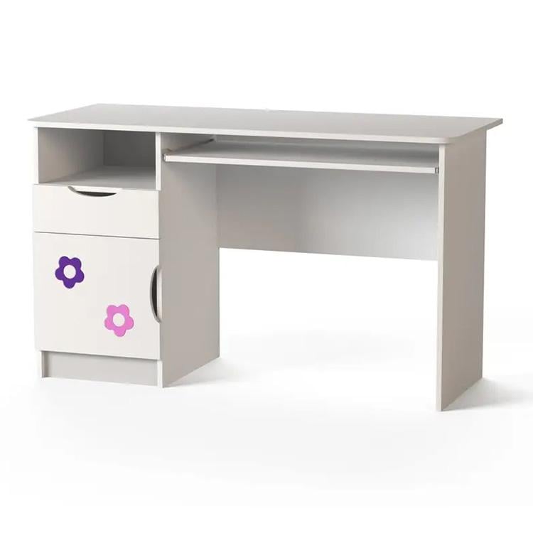 Стол Viorina-Deko MDF FLY Цветы ламинированные ДСП/МДФ Белый (44568)