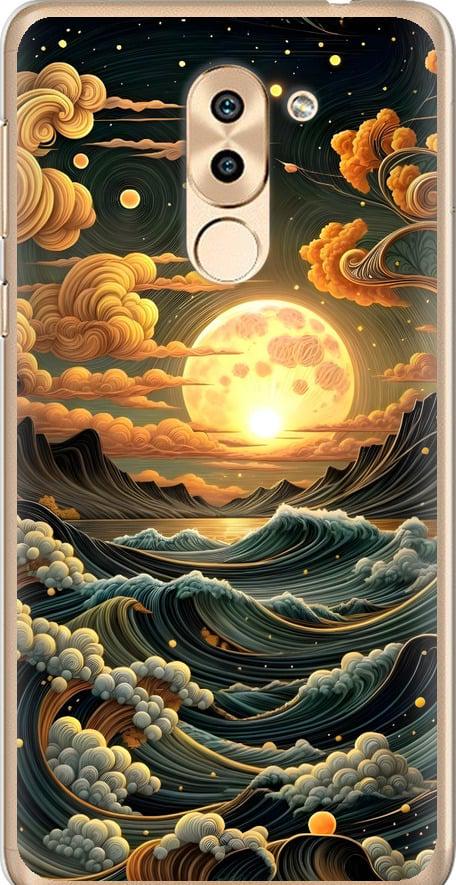 Чехол на Huawei GR5 2017 Арт волны (6332u-473-42517)