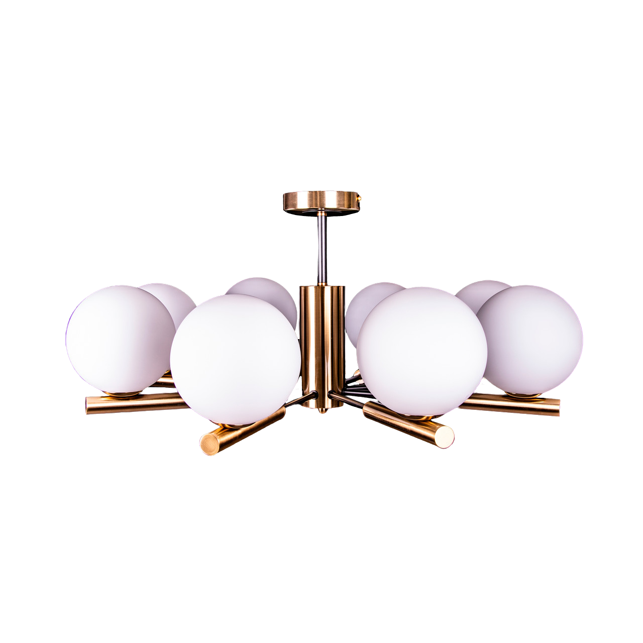 Потолочная люстра Прометей молекула на 8 плафонов Медный (P9-N2774/8 copper)
