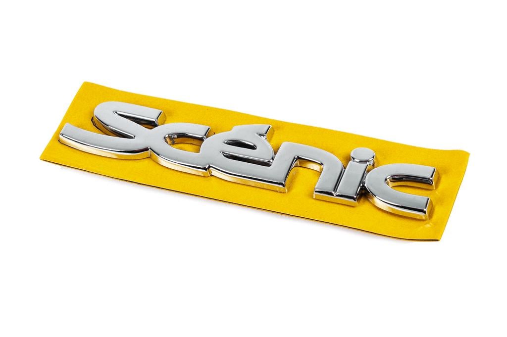 Надпись Scenic 7700434725 Davs Auto для Renault Scenic 1998-2003 гг. abs-пластик Хром