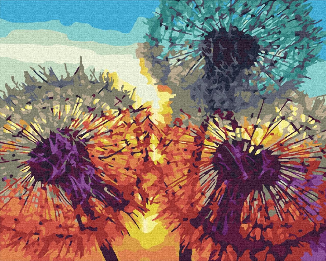Картина за номерами Brushme Кульбаби на заході сонця 40x50 см (3112786935)