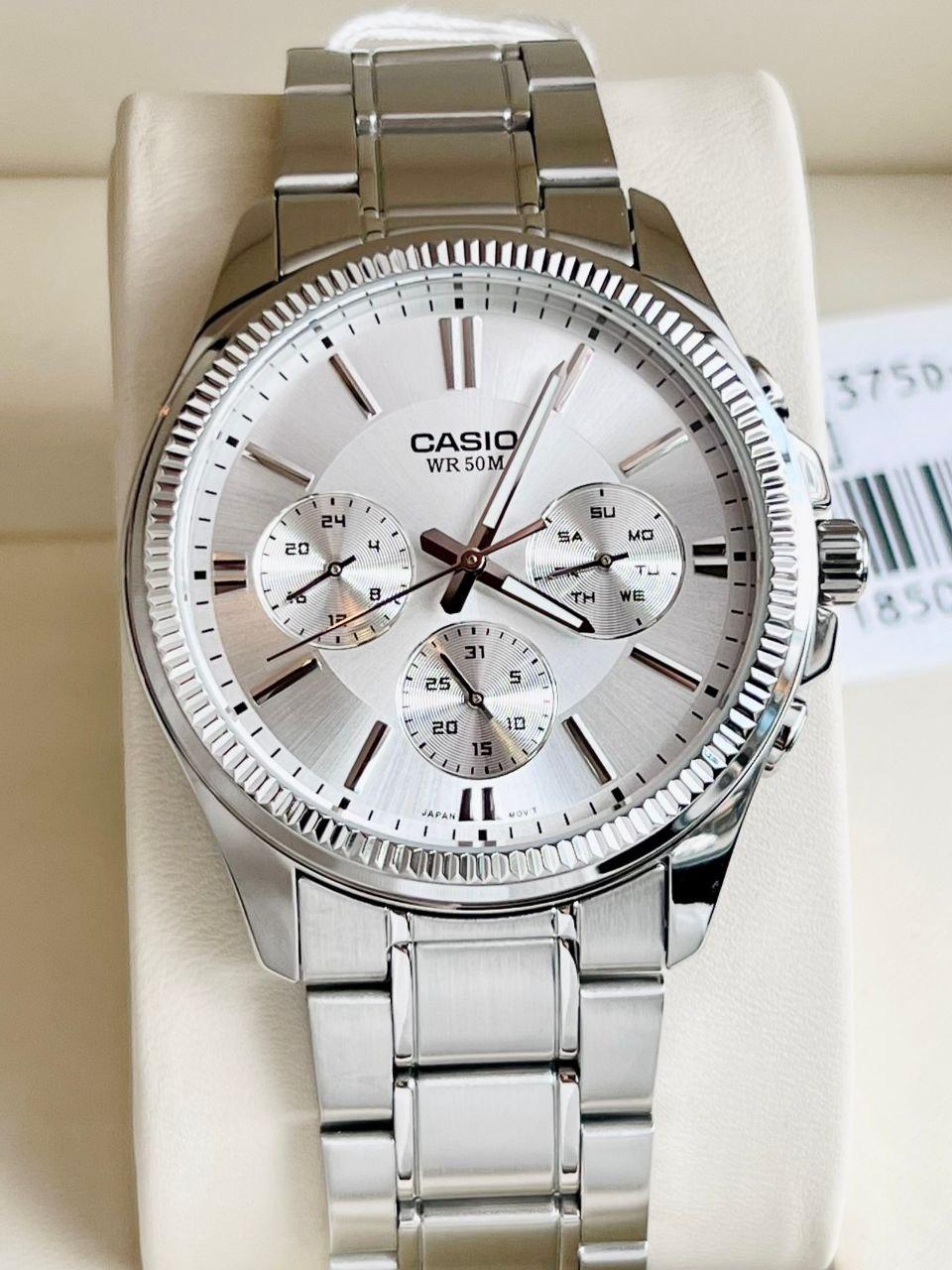 Наручные часы мужские Casio MTP-1375D-7A Timeless Collection Белый (2693890858)