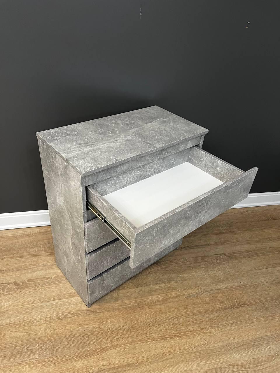 Комод Кватро 4 шухляди 700х860х380 мм Бетон - фото 3 Комод Кватро 4 шухляди 700х860х380 мм Бетон - фото 3