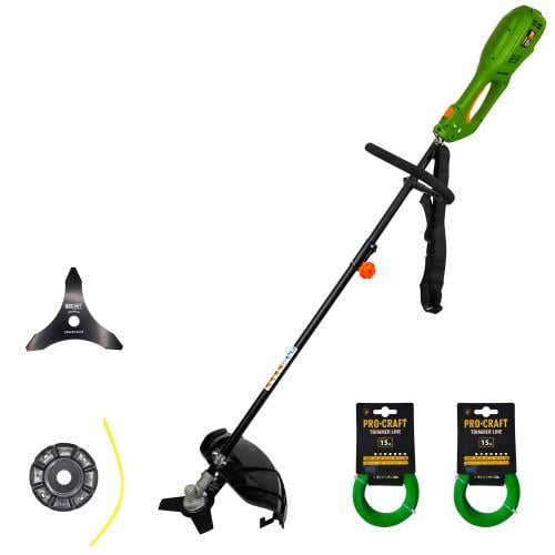 Тример електричний ProCraft GT2000 диск 3T тонкий та 2 ліски коло 2 мм 15 м