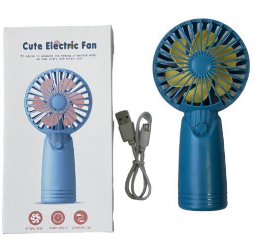 Вентилятор на акумуляторі Cute Electric Fan AP 223 Синій (18774746) - фото 3