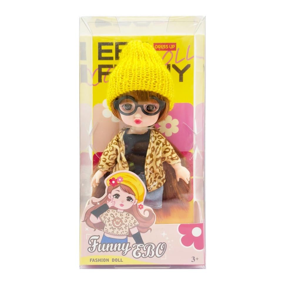 Лялька шарнірна для дівчаток Funny EBO DH2368B 15 см Yellow (3074113671)